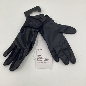 Nike Youth Baseball Batting Gloves Black Size S Unisex Kids